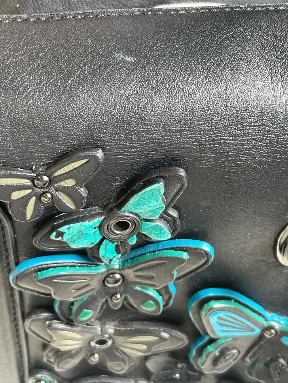 Coach 1941 Limited Edition Page Satchel/Crossbody with Butterfly Appliqués